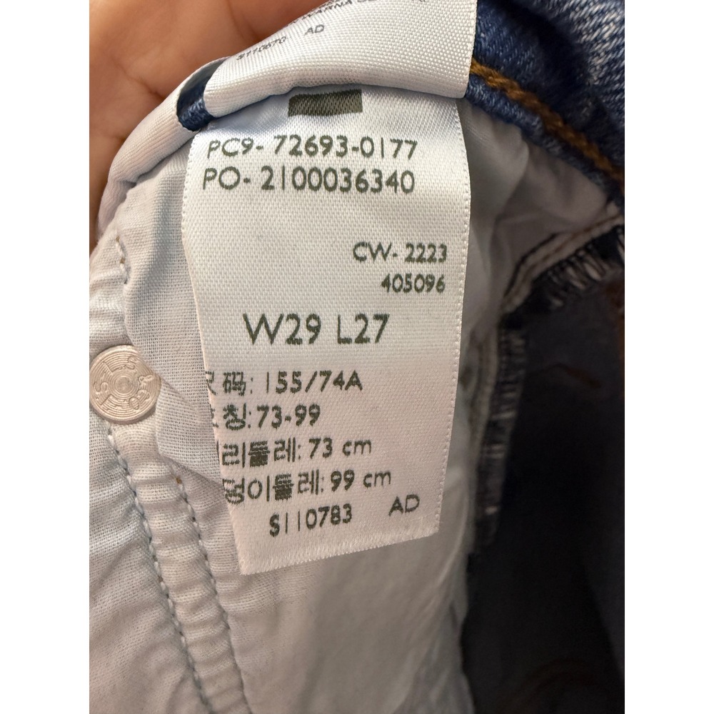 Levi's Ribcage straight ankle jeans blue size 29 - Picture 8 of 8